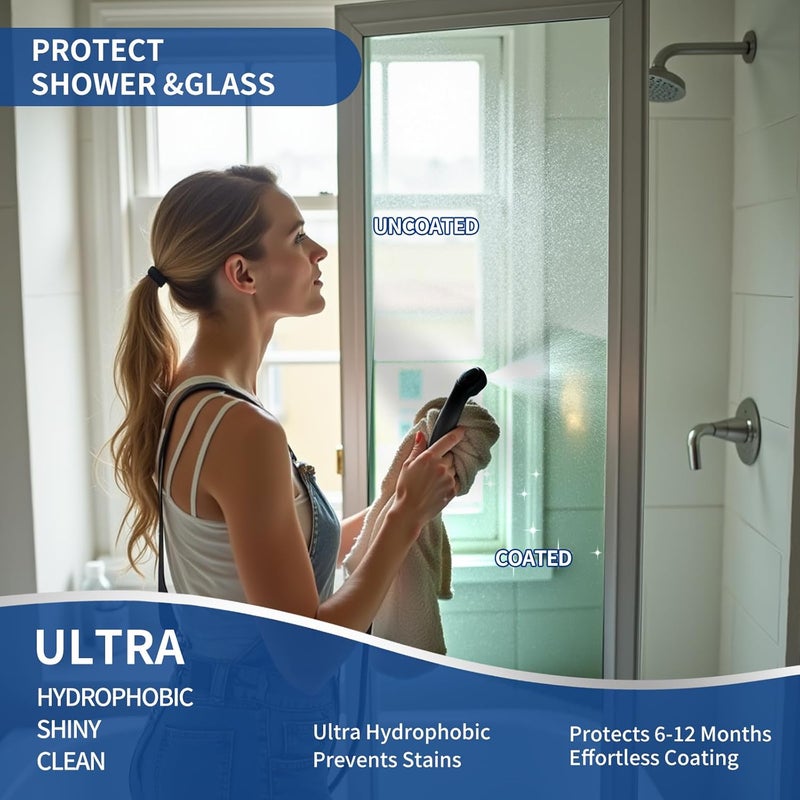Yadool Home Ceramic Coating Spray Kit - Shine, Seal & Protect Kitchen & Bath Surfaces, High-Gloss, Repels Stains & Grime Effective - Great for Stainless Steel, Sinks, Countertops, Glass, and More - Image 5